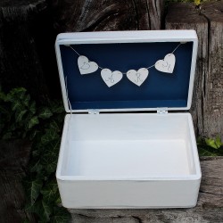 Dřevěná krabička na svatební DARY VESMÍR