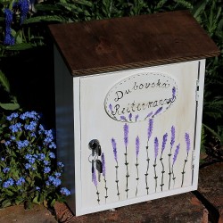 Dřevěná poštovní schránka LEVANDULOVÁ