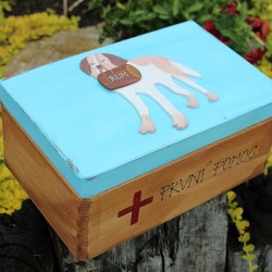 Dřevěná krabice první pomoci velikost "M"