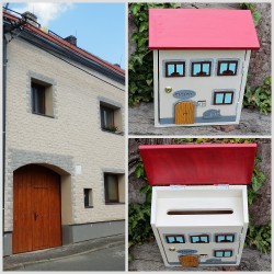 Dřevěná poštovní schránka na zakázku - DOMEČEK
