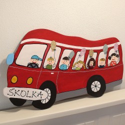 Dekorace na zeď Školní autobus