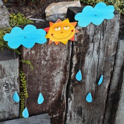 Dekorace na zeď Bouřka