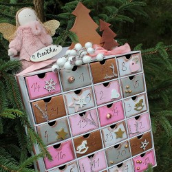 ADVENTNÍ kalendář se šuplíčky andělka se jménem