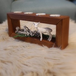 Adventní svícen obraz na čajové svíčky