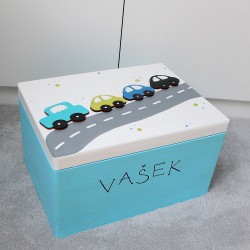 Dřevěná truhla na poklady a hračky D1