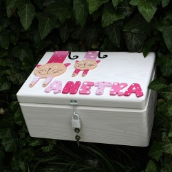 KRABICE na poklady kočky - dárek k narození miminka