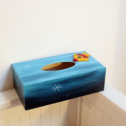 vesmír krabička na kapesníky