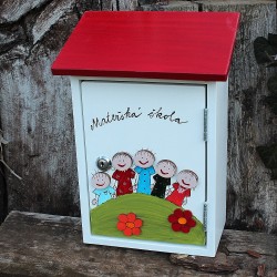 Dřevěná poštovní schránka Mateřská škola