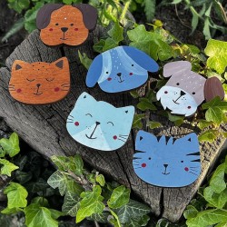 Úchytky na nábytek zvířátka kočka a pes