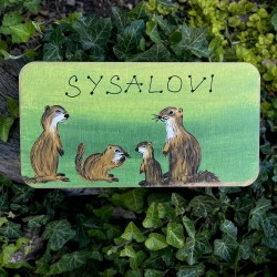Dřevěná cedulka na dveře Syslíci