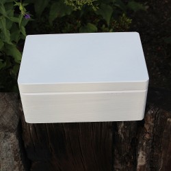 Dřevěná krabička BÍLÁ