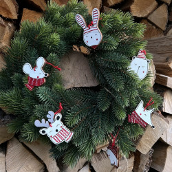 Sada ozdob na stromeček zvířátka