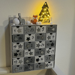 ADVENTNÍ kalendář LES se světýlky