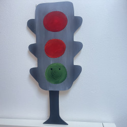 Nástěnná dekorace semafor