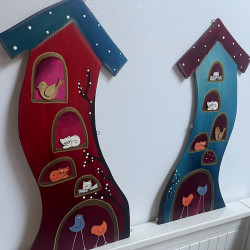 Nástěnná dekorace domeček