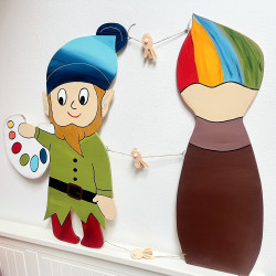 MAXI provázková nástěnka MALÍŘ