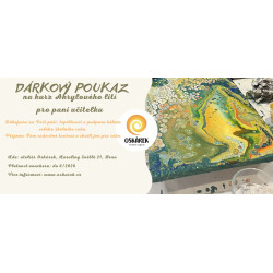 Originální dárek pro učitele - poukaz na kurz akrylového lití