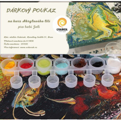 Dárkový poukaz na workshop akrylového lití