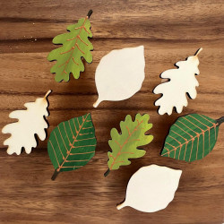 Knopky na nábytek listy malované