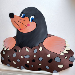 Dekorace na zeď Krtek