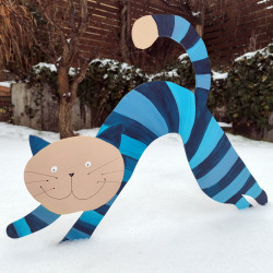 Nástěnná dekorace kočka