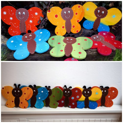 Dřevěný motýl dekorace na zeď